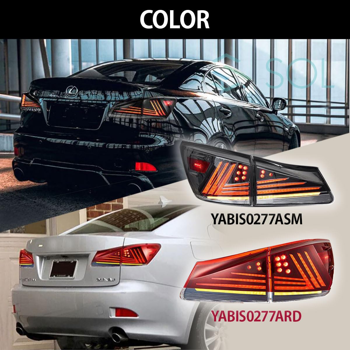 is250スモークテールランプ Amazon | レクサス車用 IS20系用 30系 中期ルック テールランプ